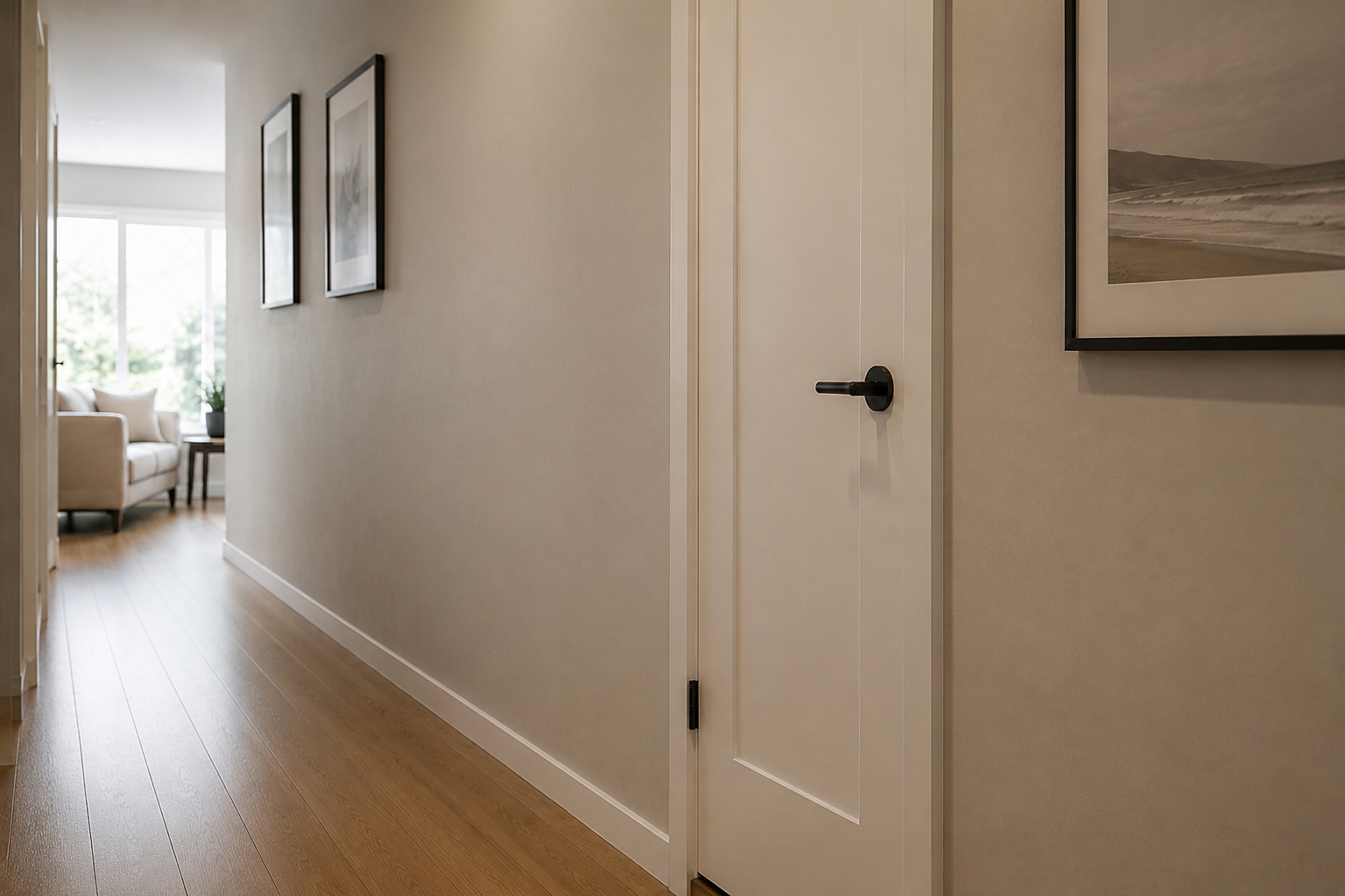 Closed door in a Metro Vancouver home — the problem on the other side, out of sight