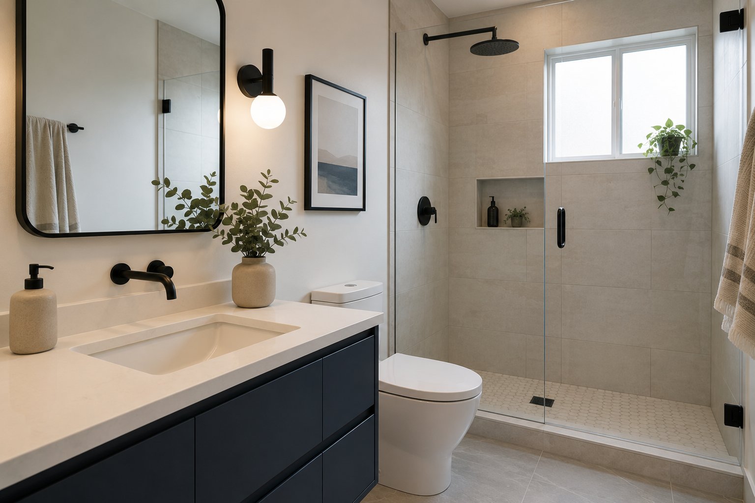 Completed bathroom — Metro Vancouver